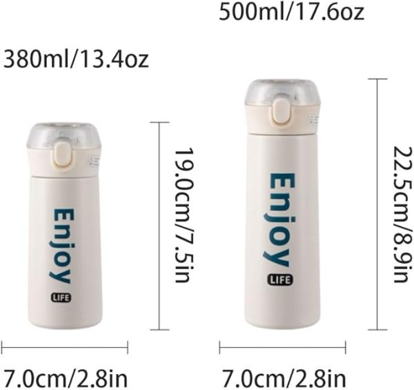 Reusable Portable Travel Mug Simple Stainless Steel Drinking Cup - Image 3