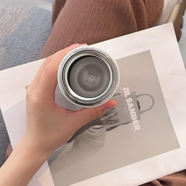 Reusable Portable Travel Mug Simple Stainless Steel Drinking Cup - Image 4